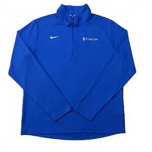 Duke Law Nike Golf Mens Pacer 1/2 Zip Top Blue Size Large